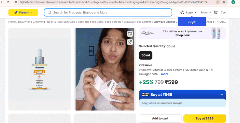 Best Vitamin C Serum for Face in 2026 3 vitamic c serum flipkart buy now