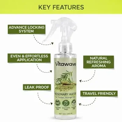 key features of vitawave rosemary water