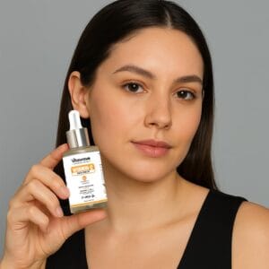 vitawave face serum product image with female girl