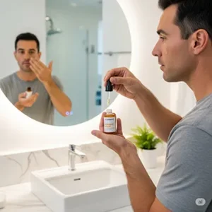 Apply 3-4 Drops person appliying